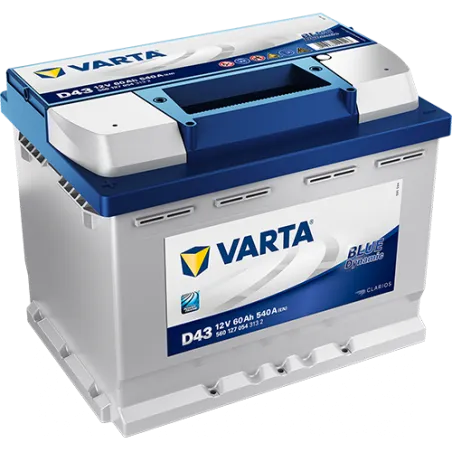 Varta D43. Batterie de voiture Varta 60Ah 12V