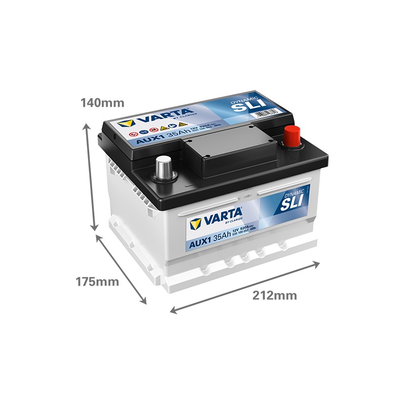 Car battery Varta AUX1 12V 35Ah 520A – image 2