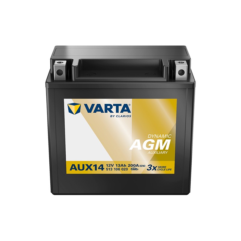 VARTA AUX14 12V 13Ah AGMバッテリー Varta AUX14. Batteria ausiliaria per auto Varta 13Ah 12V