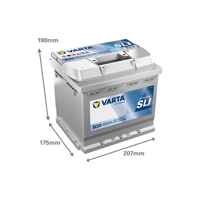Batteria VARTA B20 12V 45Ah 400A