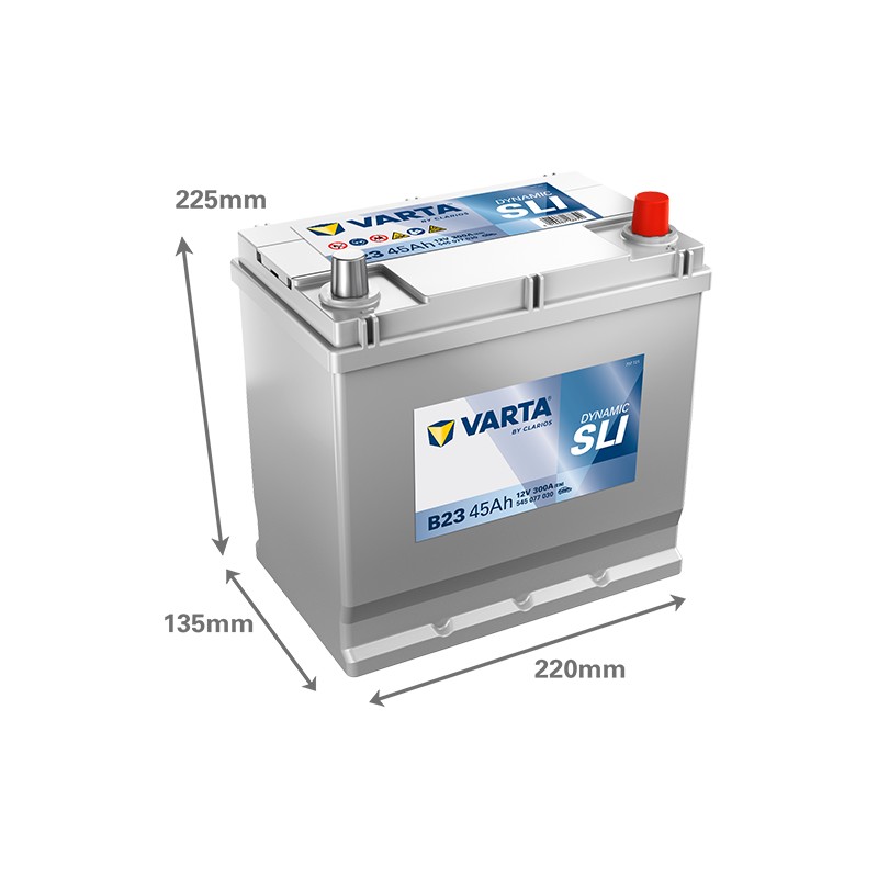 Batteria VARTA B23 12V 45Ah 300A