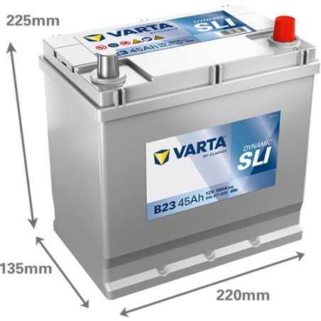 Battery VARTA B23 12V 45Ah 300A