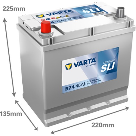 Batteria VARTA B24 12V 45Ah 300A