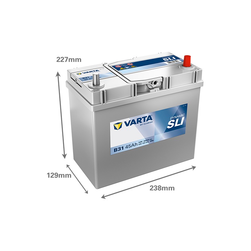 Batterie VARTA B31 12V 45Ah 330A