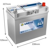 Battery VARTA B32 12V 45Ah 330A
