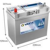 Batterie VARTA B33 12V 45Ah 330A