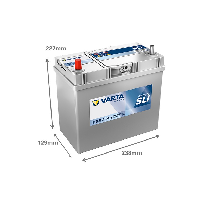 Bateria VARTA B33 12V 45Ah 330A