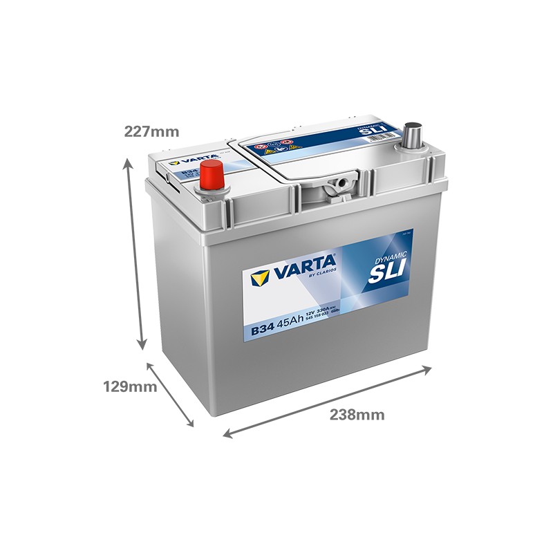 Batterie VARTA B34 12V 45Ah 330A