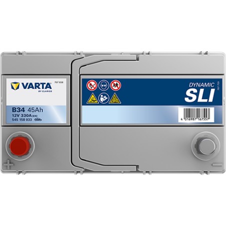 Batteria VARTA B34 12V 45Ah 330A