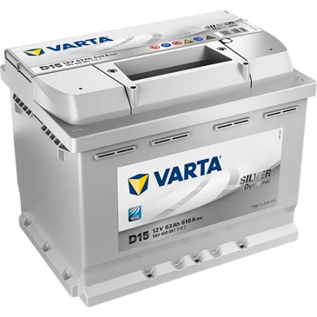 Varta D15. Batterie de voiture Varta 63Ah 12V