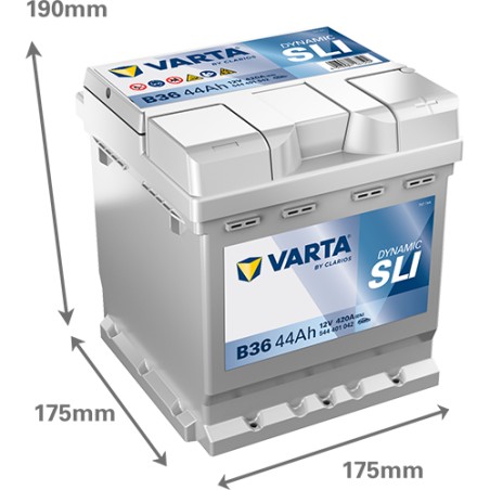 Battery VARTA B36 12V 44Ah 420A
