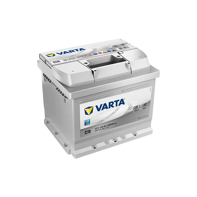 Batería Varta C6 52Ah 520A 12V Silver Dynamic VARTA - 1