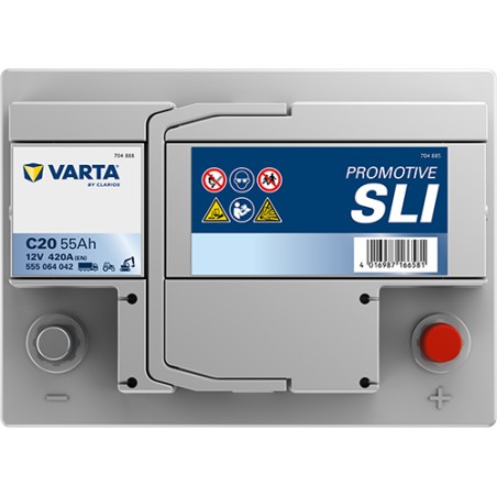 Batería VARTA C20 12V 55Ah 420A