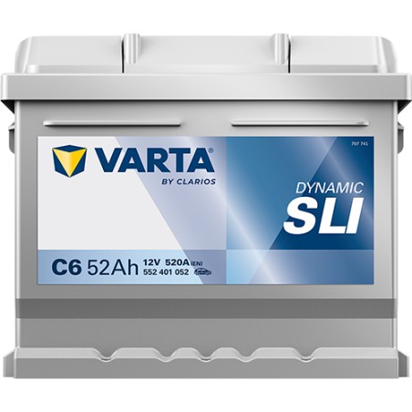 Bateria VARTA C6 12V 52Ah 520A