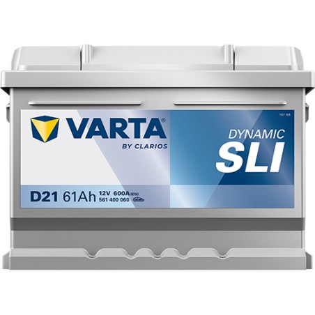 Batterie VARTA D21 12V 61Ah 600A