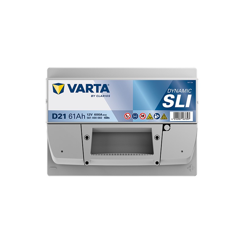 Batterie VARTA D21 12V 61Ah 600A