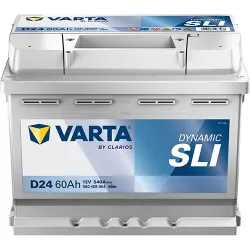 Batería de coche Varta D24 12V 60Ah 540A para Fiat Ducato Bus 2.0 2009
