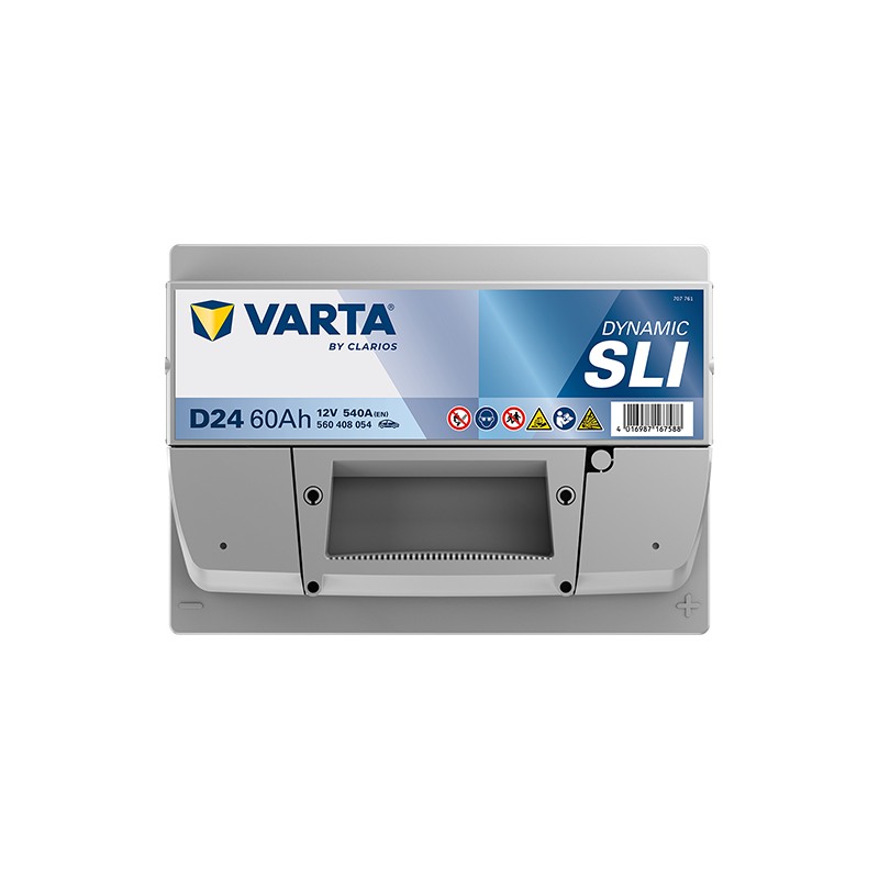 Bateria de carro Varta D24 12V 60Ah 540A | baterias.com
