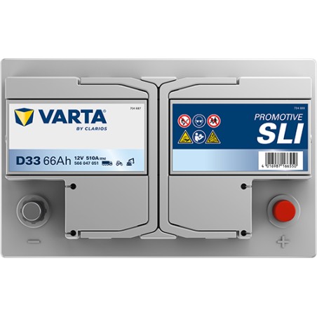 Batteria VARTA D33 12V 66Ah 510A