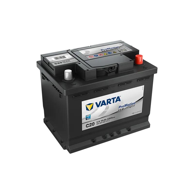 Varta C20. Truck battery Varta 55Ah 12V