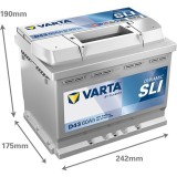 Batterie VARTA D43 12V 60Ah 540A