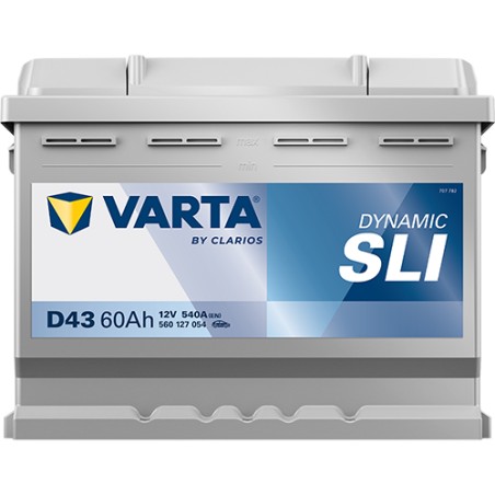 Batería VARTA D43 12V 60Ah 540A