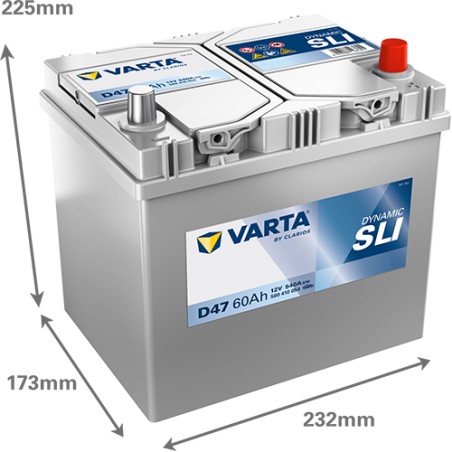 Batteria VARTA D47 12V 60Ah 540A