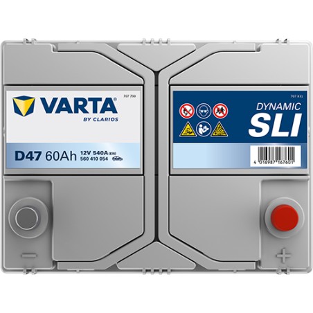 Battery VARTA D47 12V 60Ah 540A