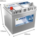 Battery VARTA D48 12V 60Ah 540A