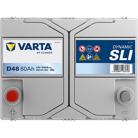 Battery VARTA D48 12V 60Ah 540A