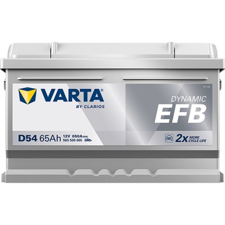 Batteria VARTA D54 12V 65Ah 650A EFB