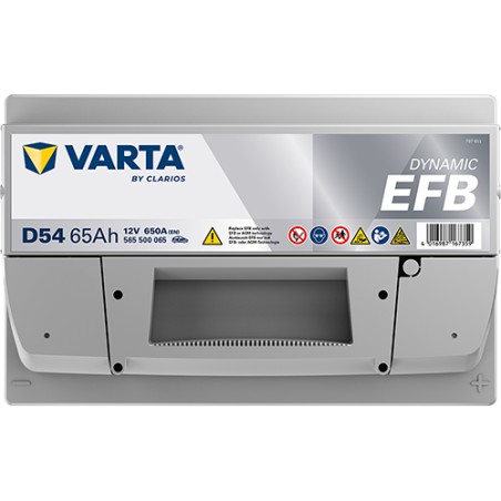 Batteria VARTA D54 12V 65Ah 650A EFB