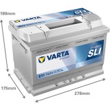Batería VARTA E11 12V 74Ah 680A