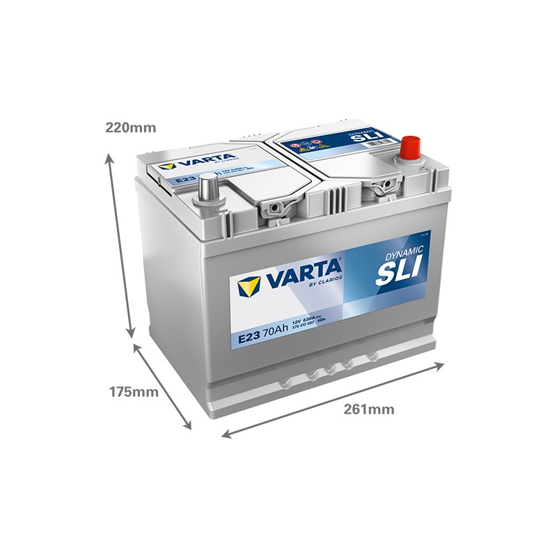 Batteria VARTA E23 12V 70Ah 630A