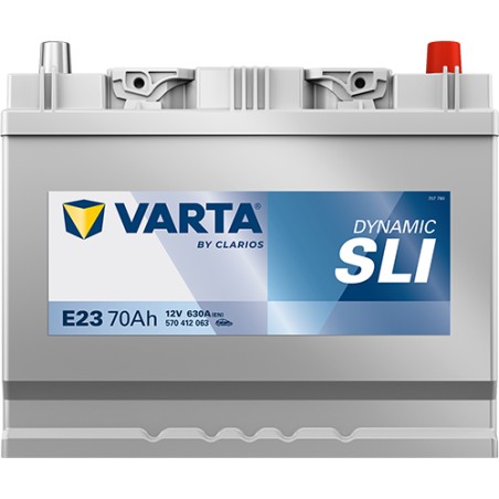 Batería VARTA E23 12V 70Ah 630A