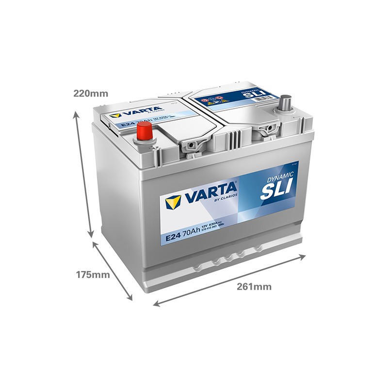 Bateria VARTA E24 12V 70Ah 630A