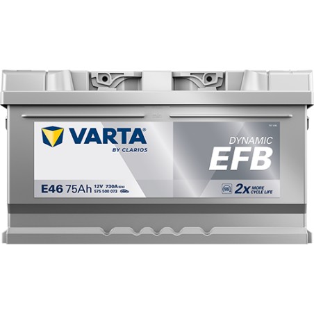 Batteria VARTA E46 12V 75Ah 730A EFB