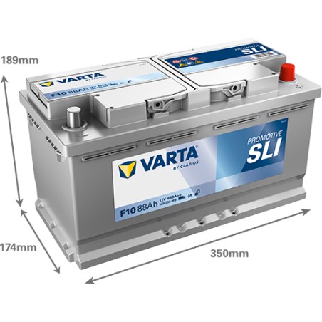 Battery VARTA F10 12V 88Ah 680A