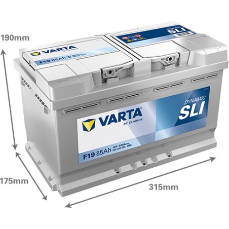 Batterie VARTA F19 12V 85Ah 800A