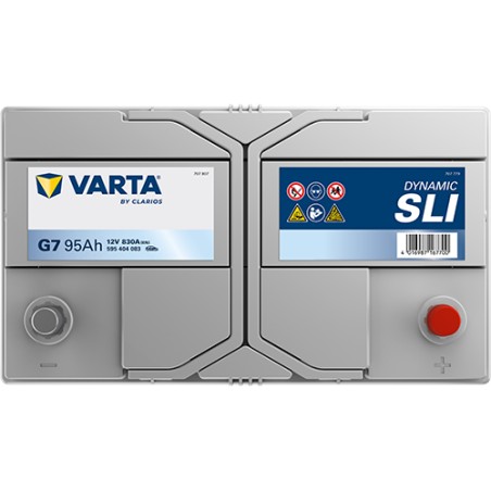 Batería VARTA G7 12V 95Ah 830A