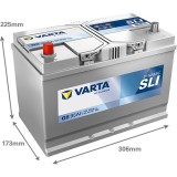 Batería de coche Varta G8 12V 95Ah 830A – imagen 2