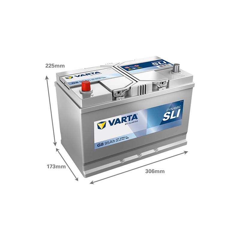Batterie VARTA G8 12V 95Ah 830A