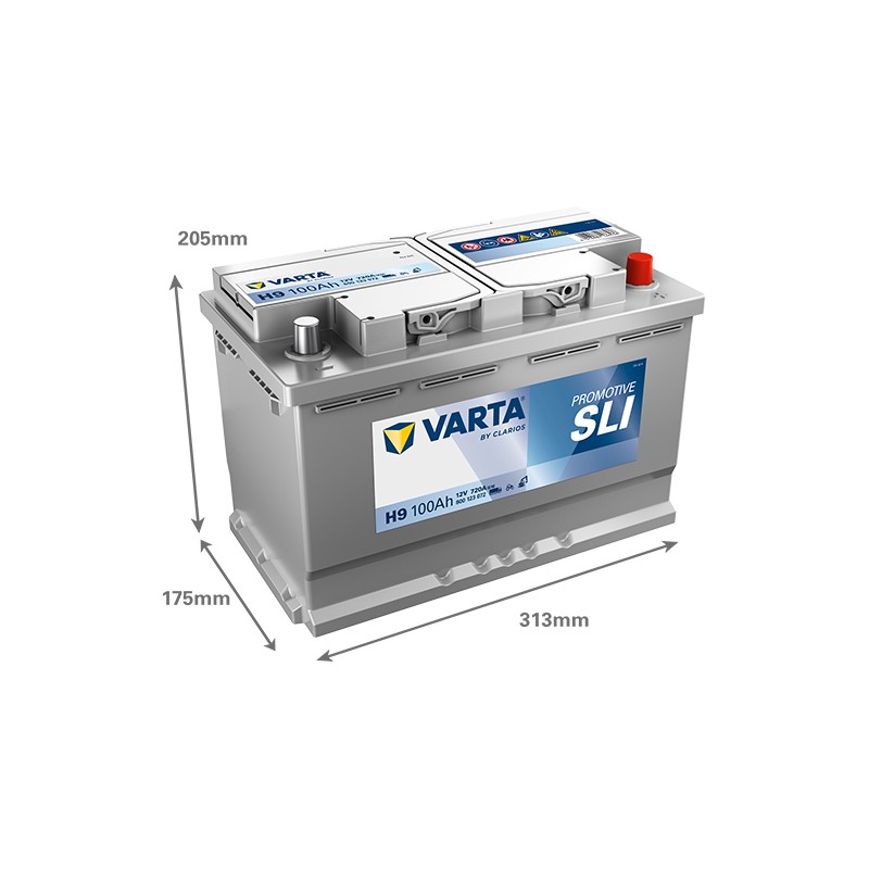 Batería VARTA H9 12V 100Ah 720A