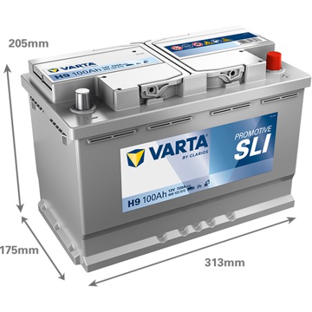 Batería VARTA H9 12V 100Ah 720A