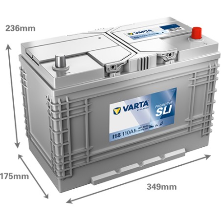 Bateria VARTA I18 12V 110Ah 680A