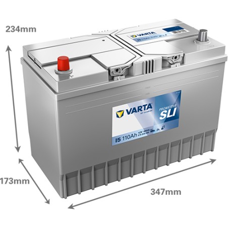 Truck battery Varta I5 12V 110Ah 680A – image 2