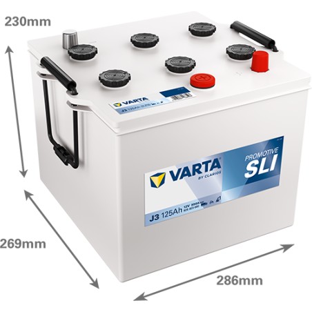 Battery VARTA J3 12V 125Ah 950A