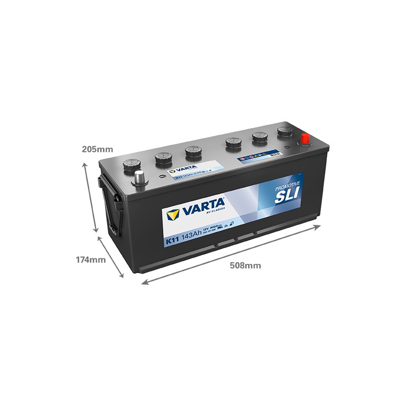 Batteria VARTA K11 12V 143Ah 900A