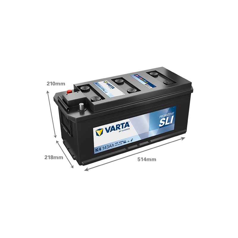 Batería VARTA K4 12V 143Ah 950A