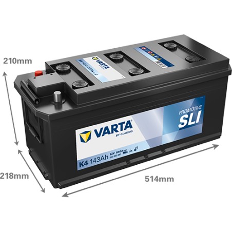 Truck battery Varta K4 12V 143Ah 950A – image 2
